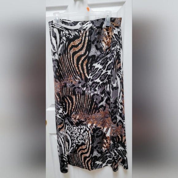 Brody Myles Collection Dresses & Skirts - Brody Myles Collection sz Large floor length A line skirt "animal print" no slit